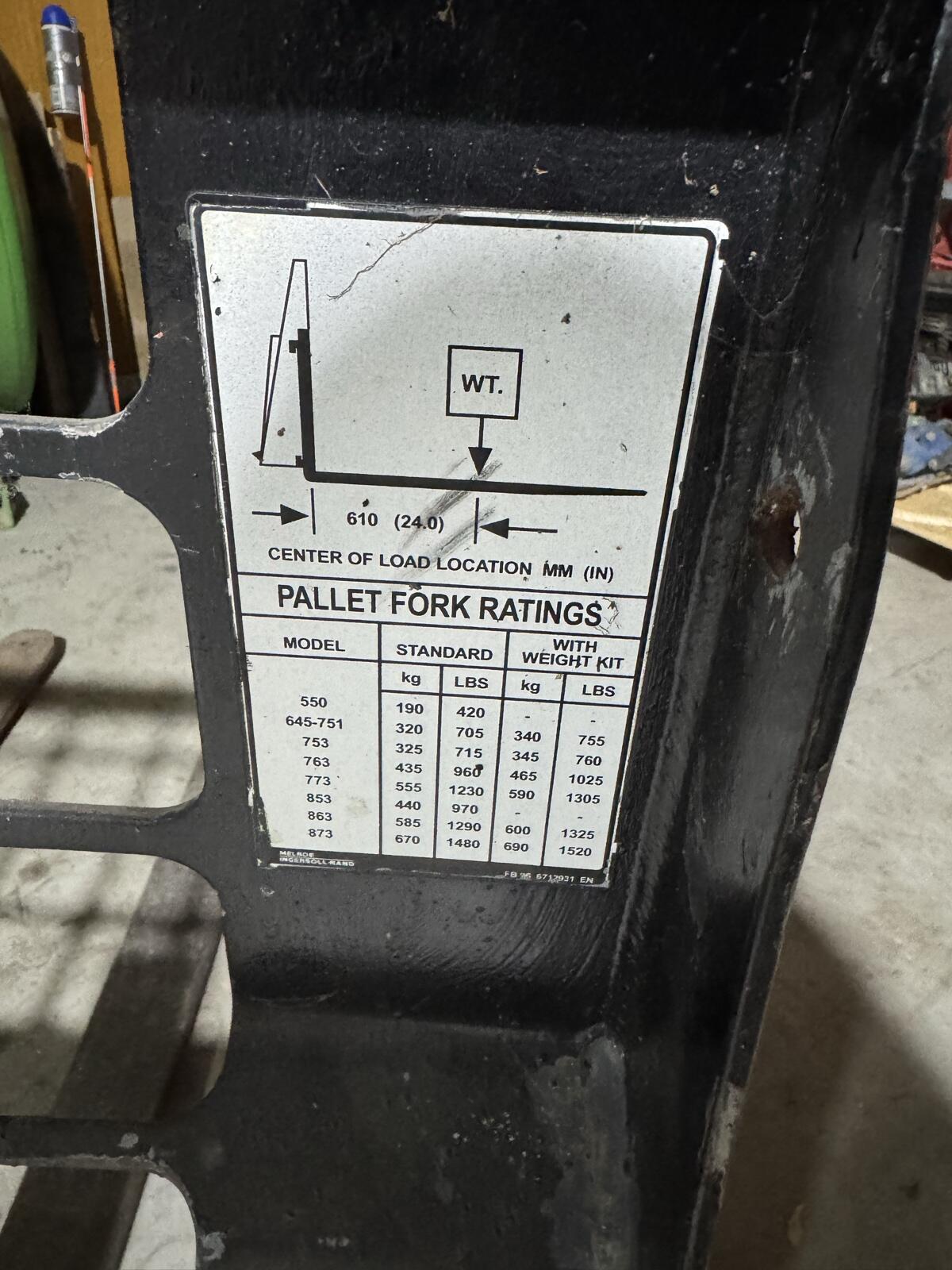 Palettengabel Bobcat 3