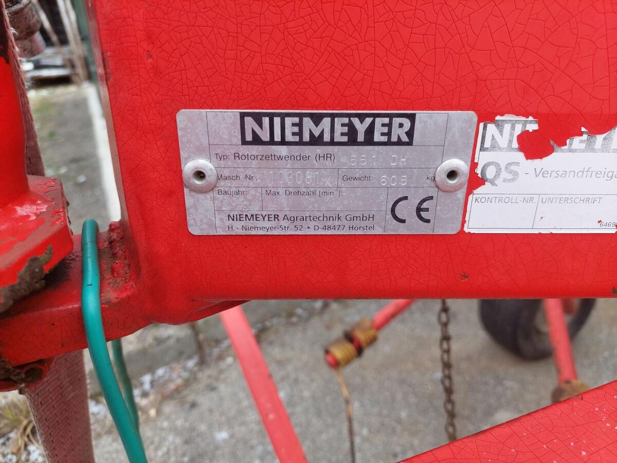 Niemeyer HR 551-DH Heuwender Kreiselheuer 2