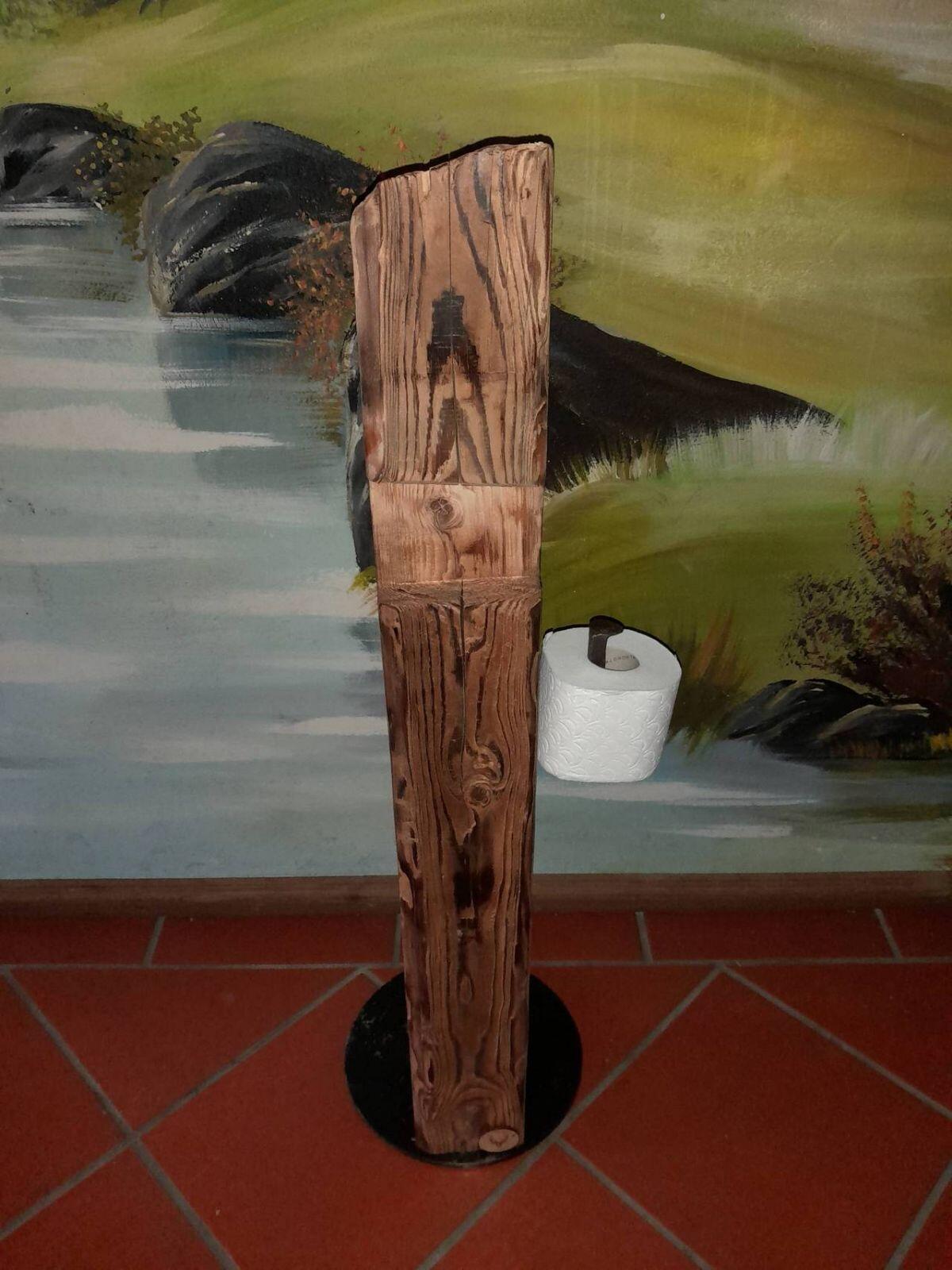 WC-Set, NEU WC-Ständer aus Altholz, WC-Garnitur 3