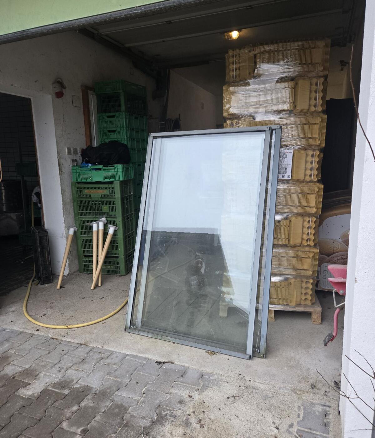 Windschutz aus Glas, 4 Elemente 2