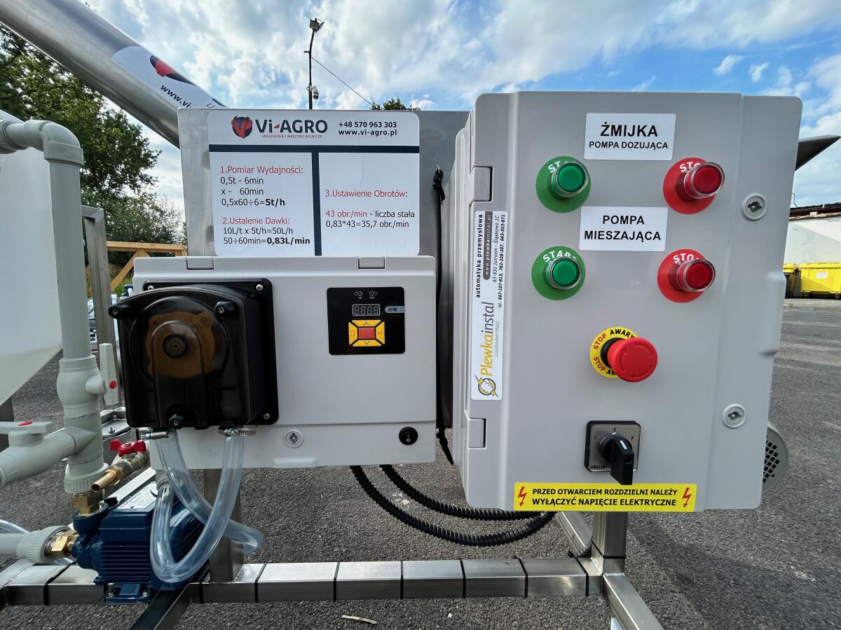 Beizanlage VI-AGRO 5 t für Big Bag Edelstahl Seed Treater 3