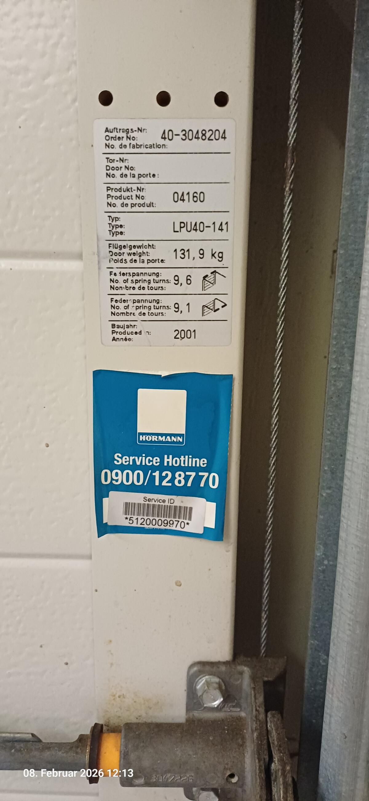 Hörmann Garagentor 5.000x2.250 3