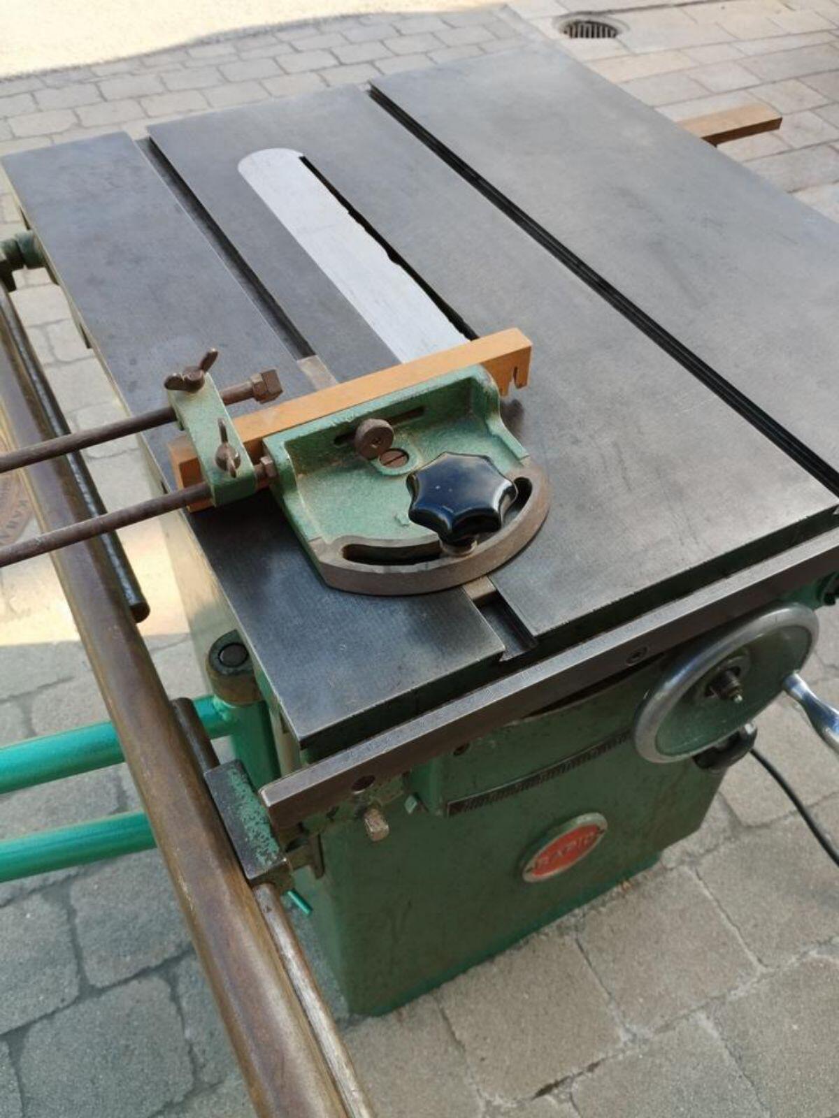 Vollständig überholte Tischkreissäge, Drehstrom mit Zubehör 3