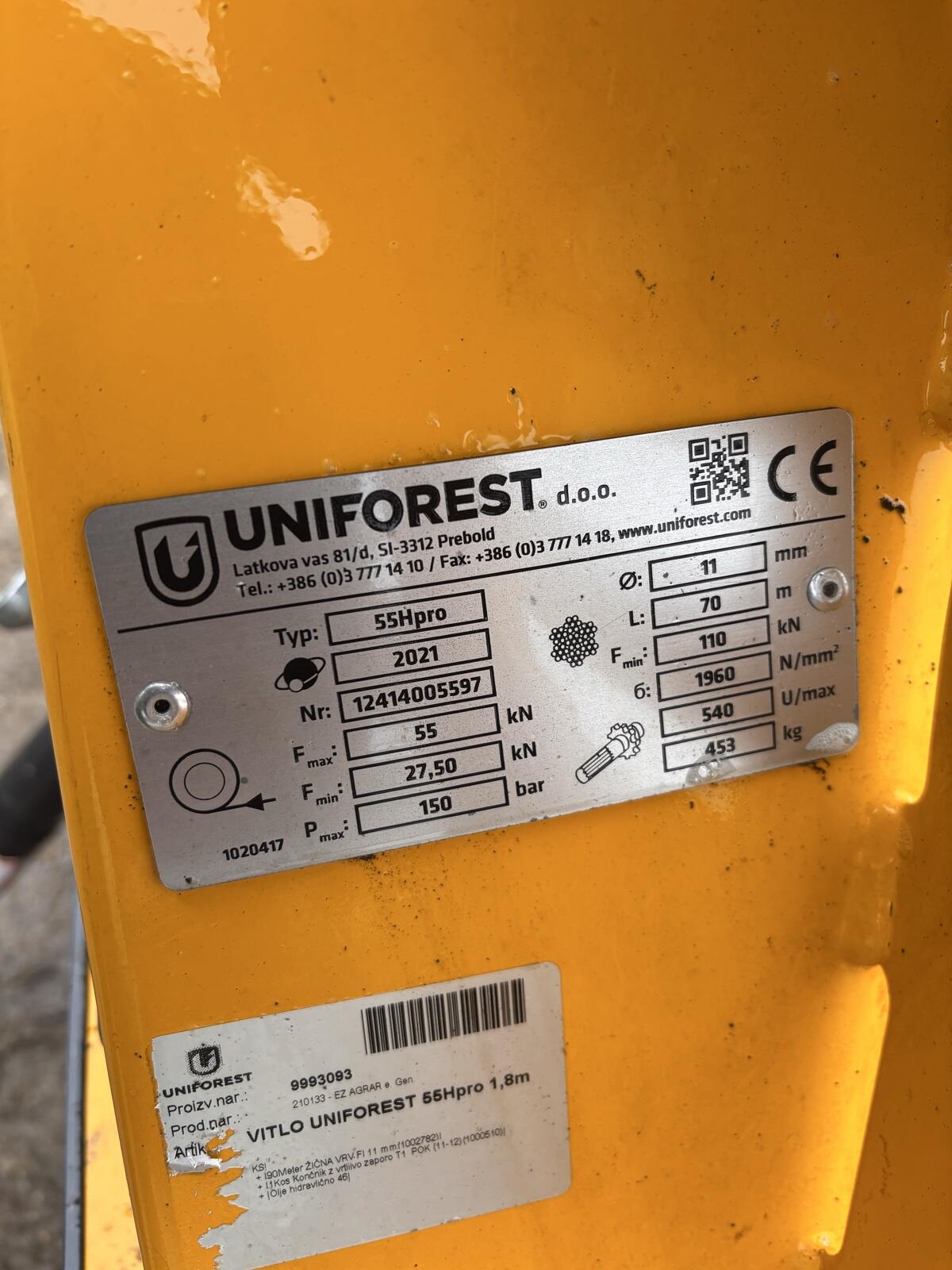 Verkaufe Seilwinde Iniforest 55HPro 3