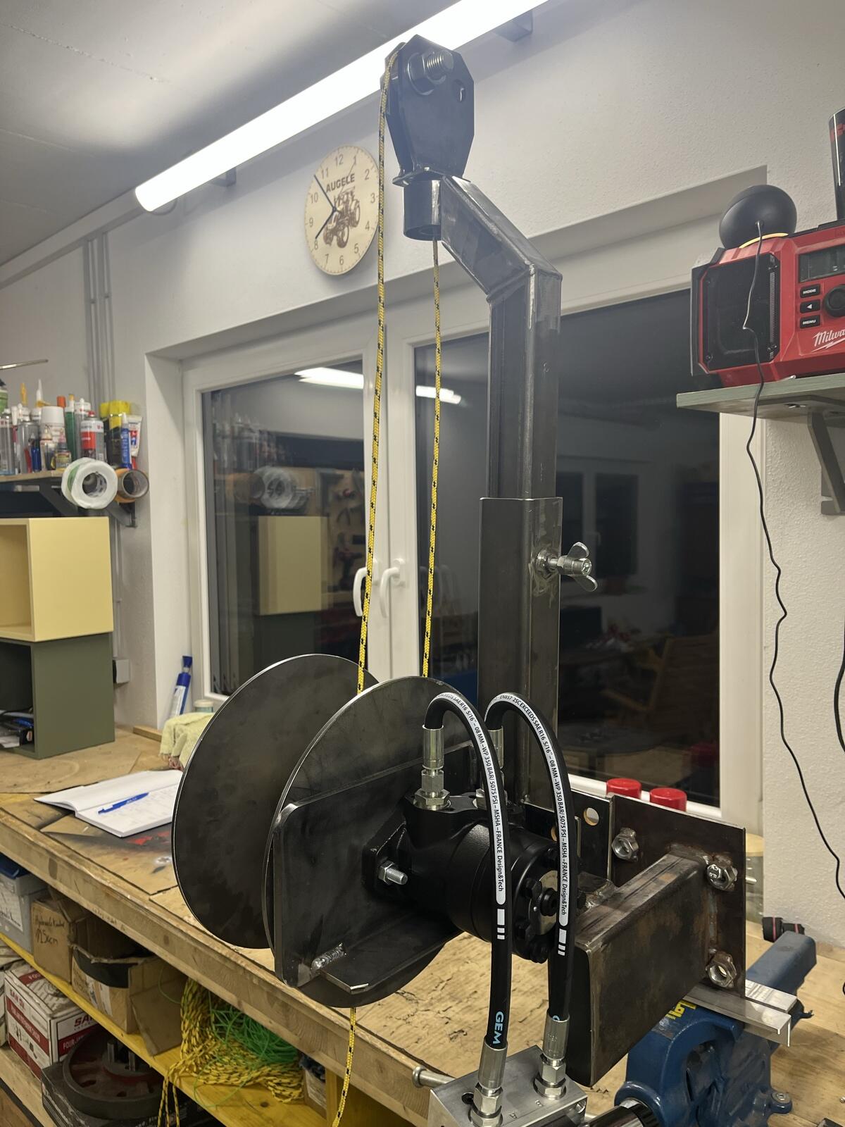 Hilfswinde mit abnehmbarer Trommel 3