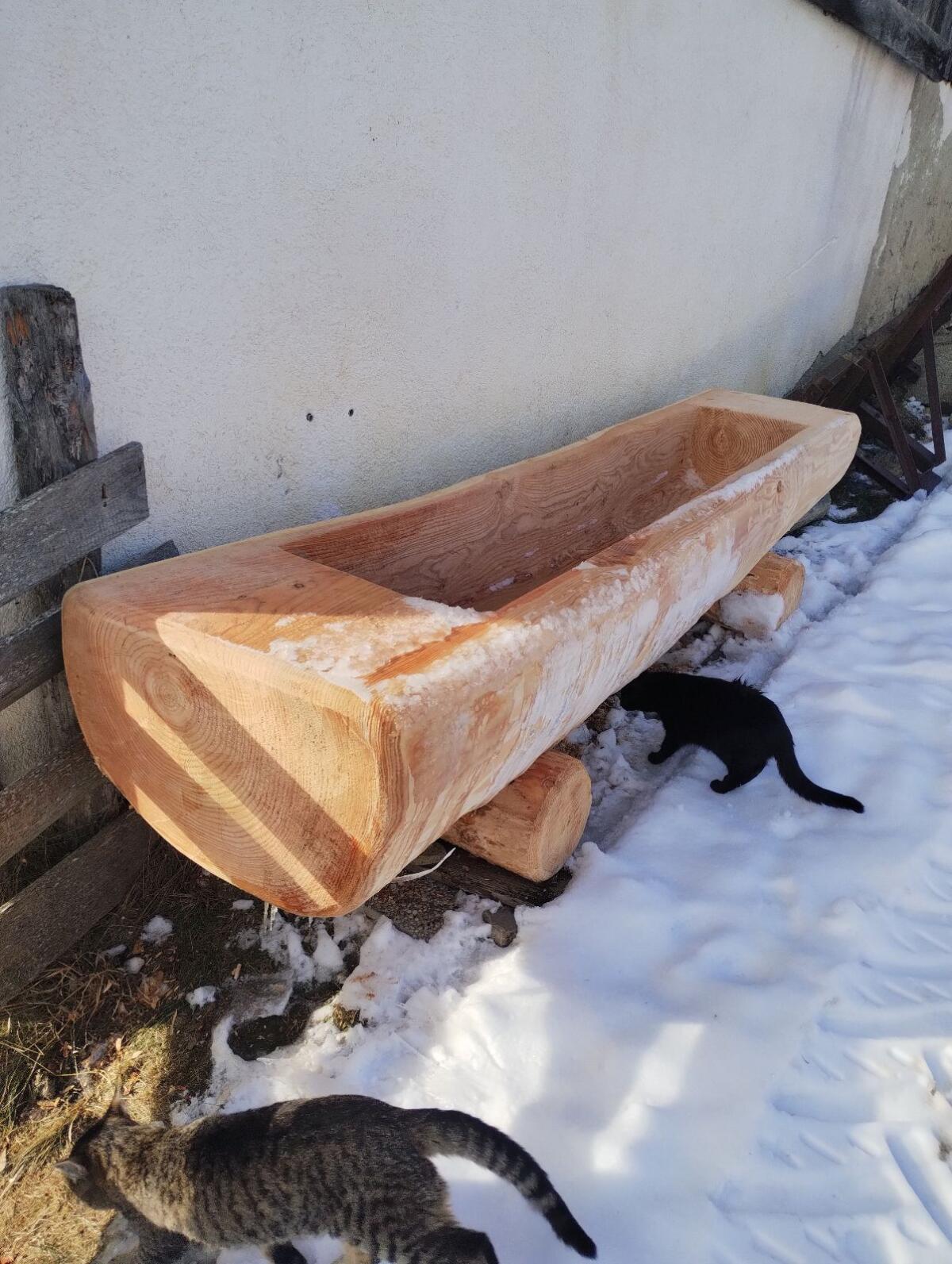 Brunntrog, Brunnentrog, Brunnen, Lärche 3