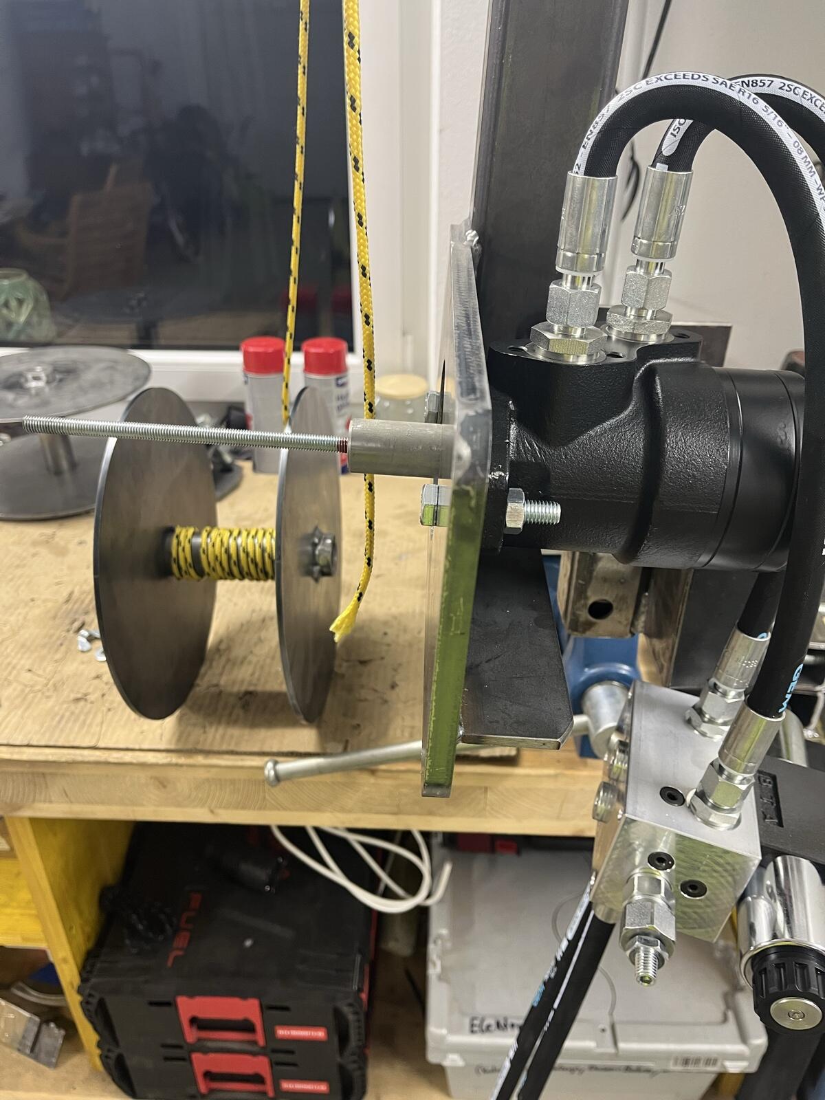 Hilfswinde mit abnehmbarer Trommel 2