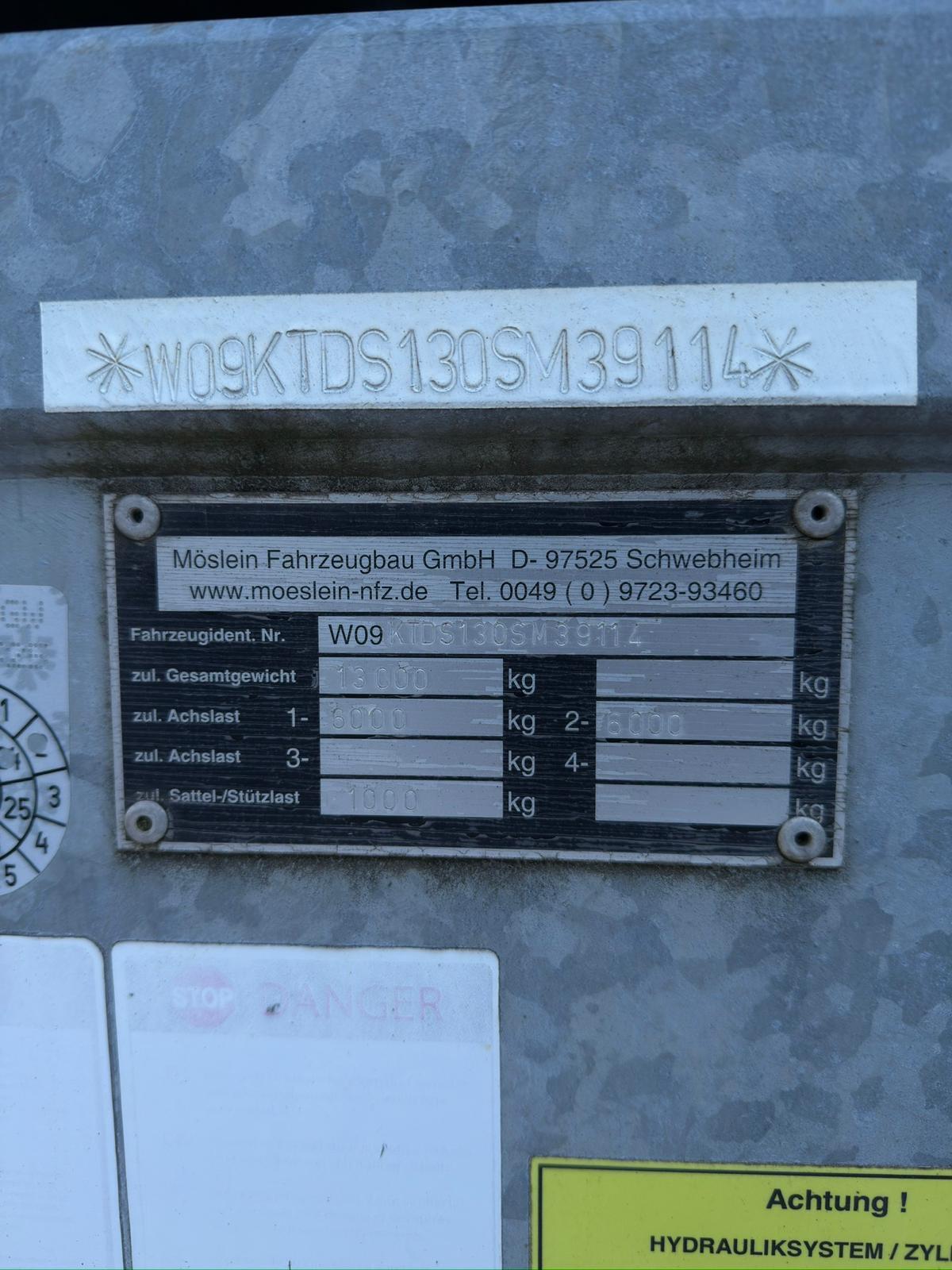 Möslein 13 t Tandem 3-Seitenkipper 2