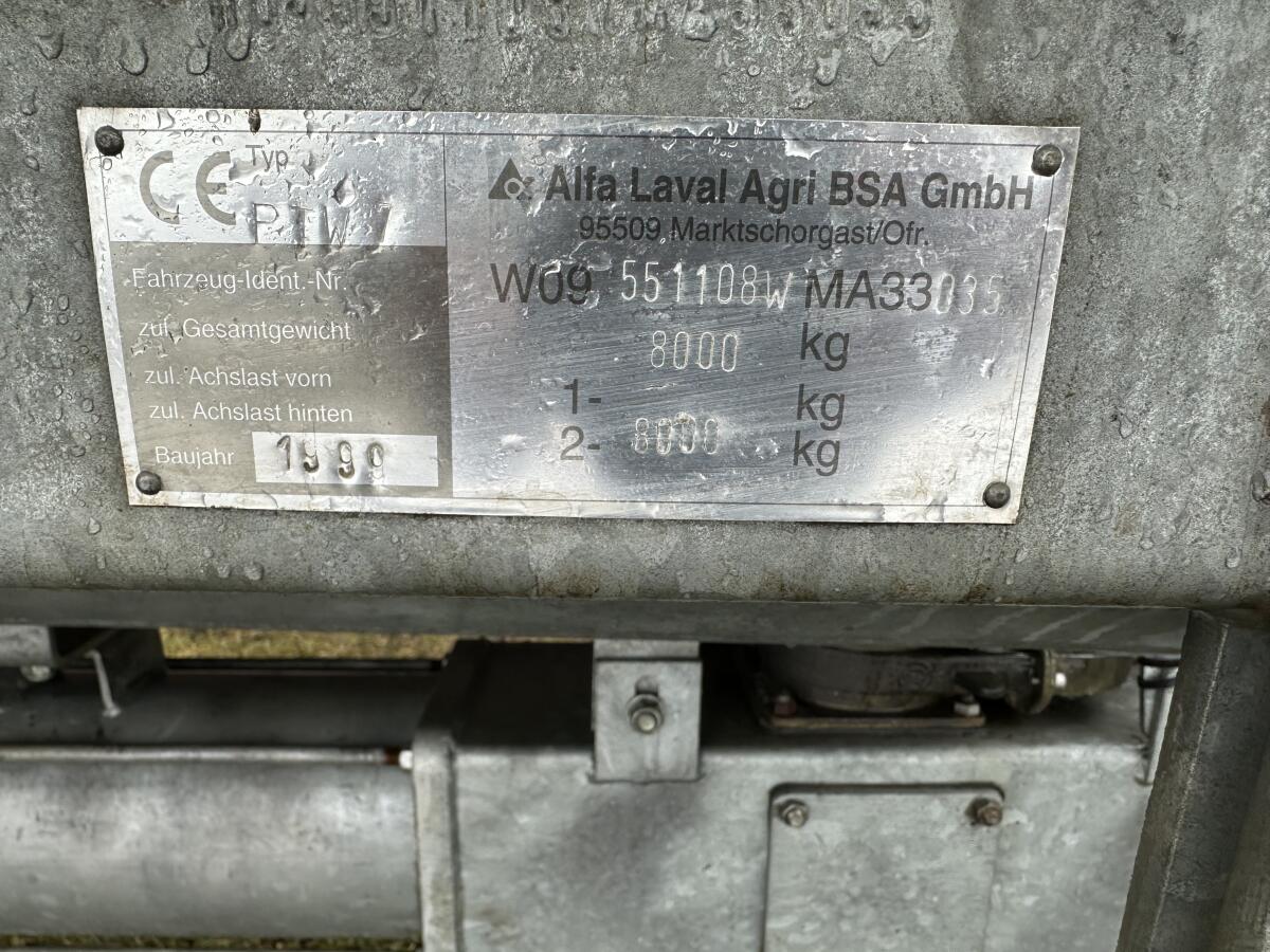 Güllefass Pumptankwagen 7.000 l 2