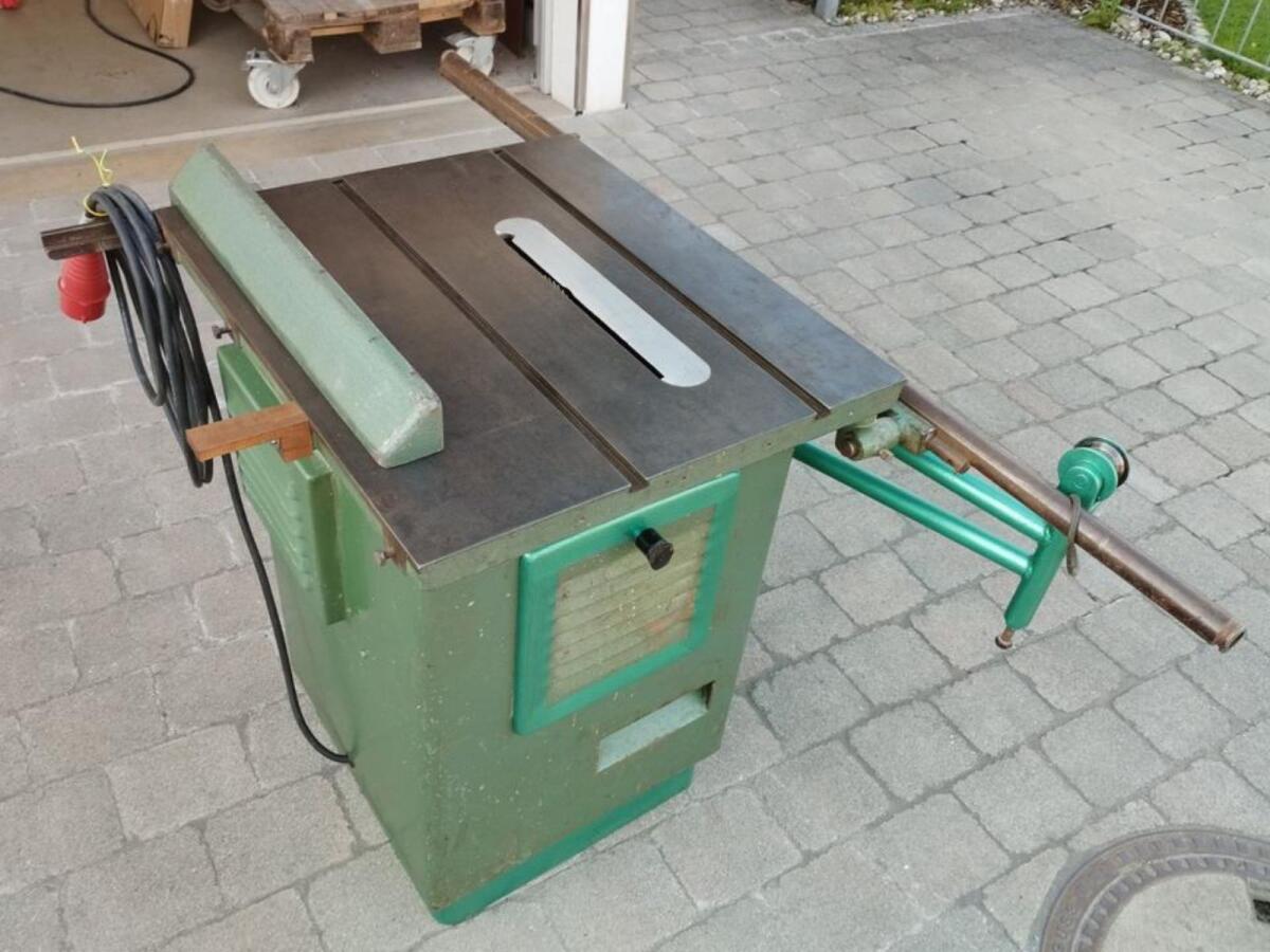 Vollständig überholte Tischkreissäge, Drehstrom mit Zubehör 2