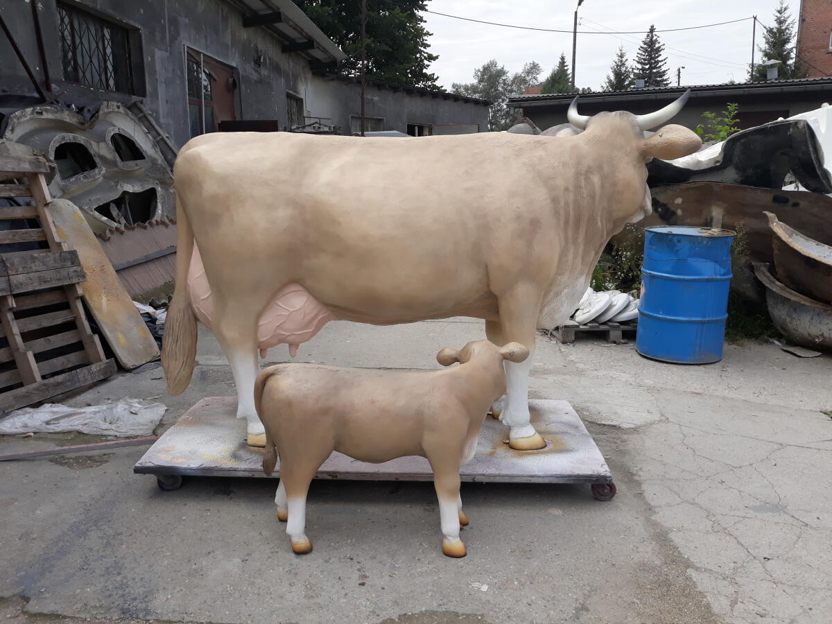 Kuh lebensgroß, 3D Modell 3