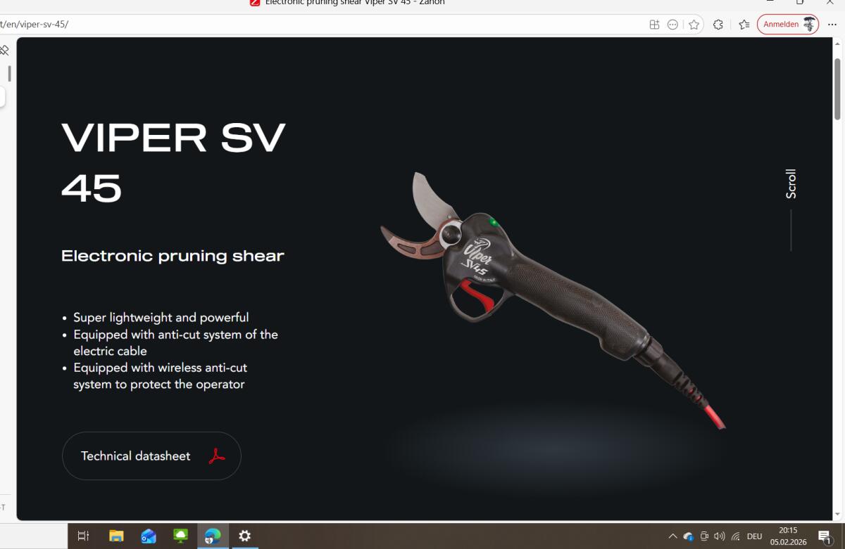 Zanon Profi-Akkuschere Viper SV45 2