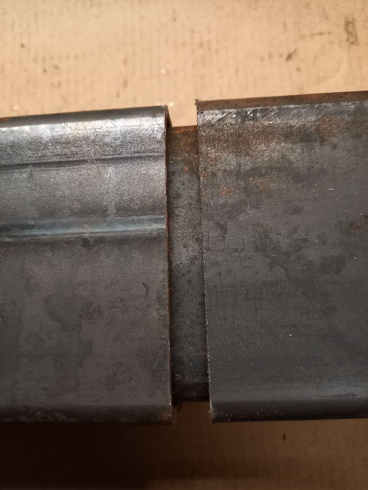 2 Vierkantrohr-Reste 100x100x4 3