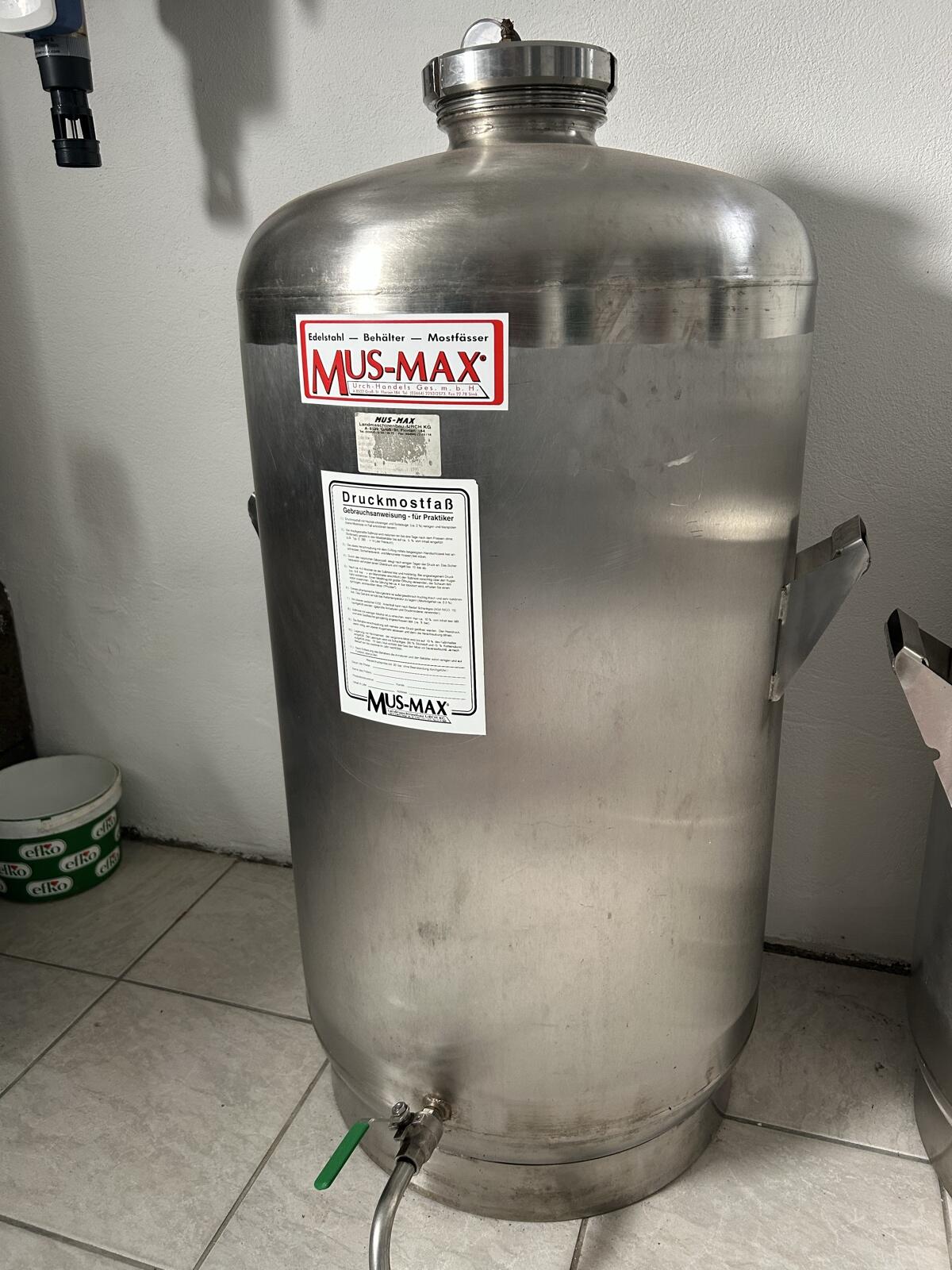 Druckmostfass 180 l 2