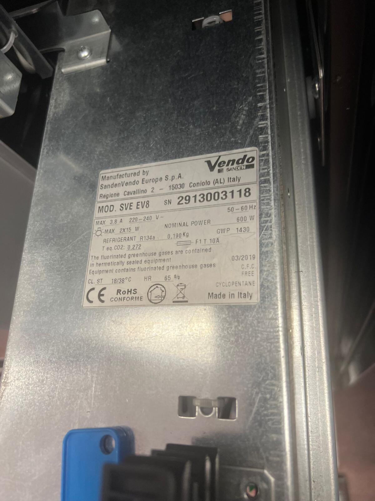 Sandenvendo EV8 generalüberholt Mittelausgabe Indoorgerät 2