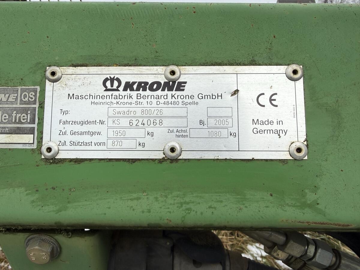 Krone Swadro 800/26 3