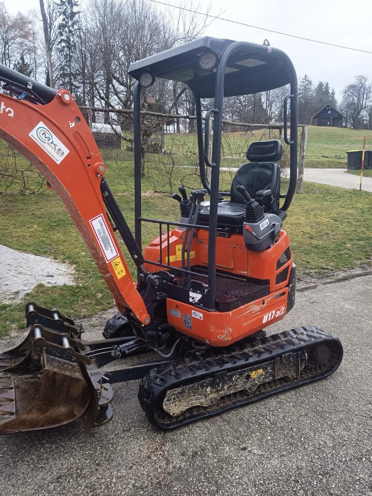 Kubota U17-3 Minibagger inkl. Geel/Martin Löffelpaket 3