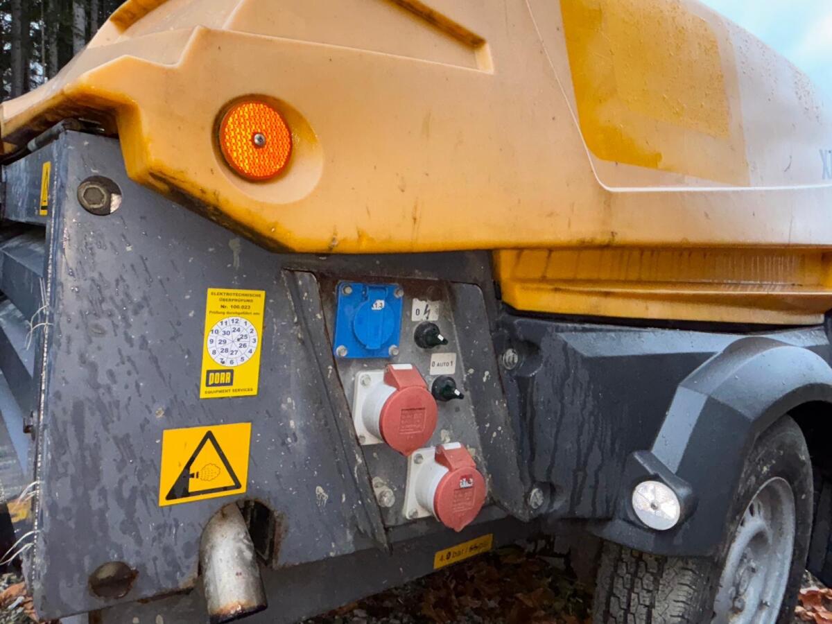 Atlas XAS 97 Kompressor, Stromaggregat 12KVA 3