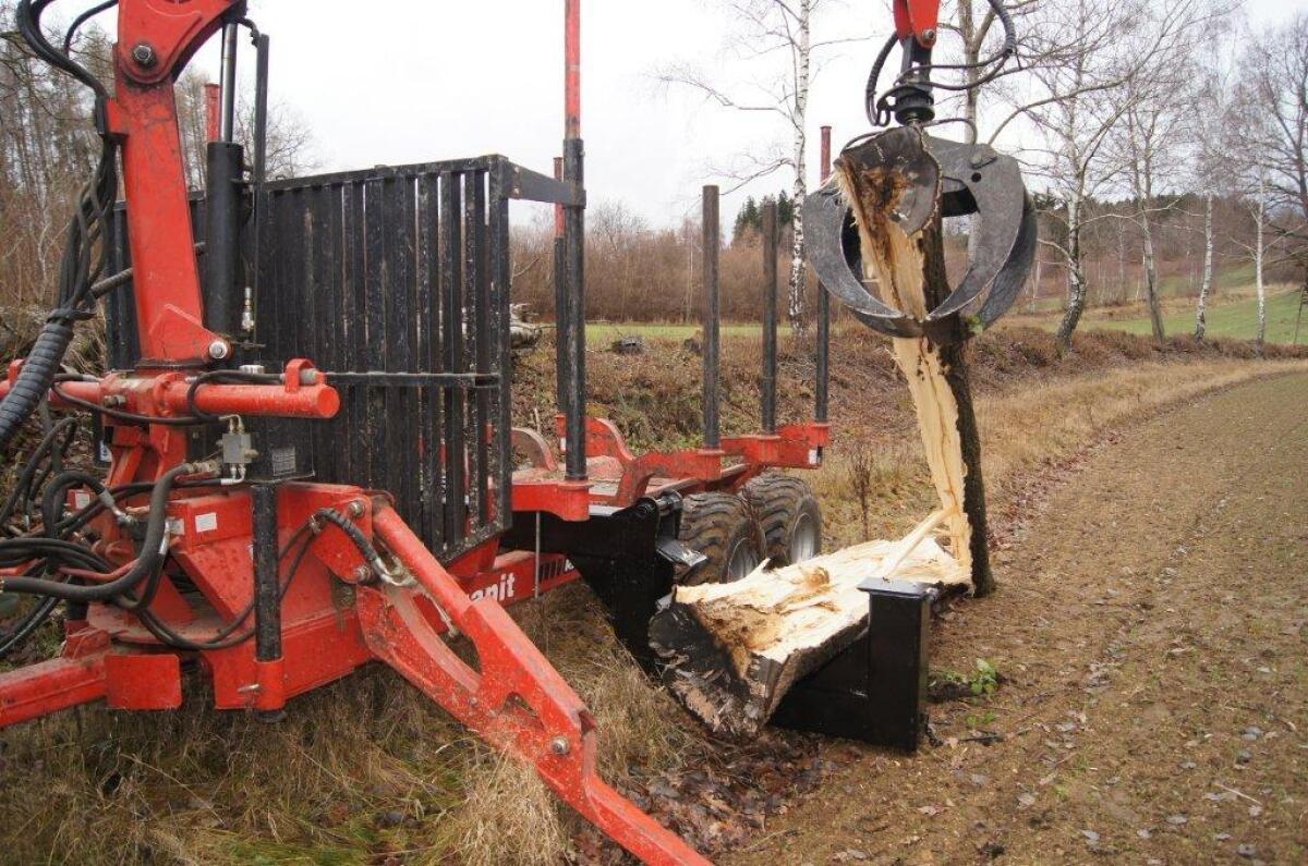 Langholzspalter, Holzspalter, Rückewagen, Forsttechnik 2