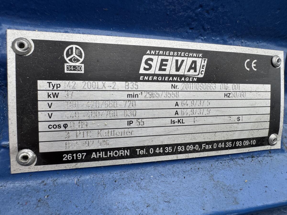 E-Motor Antriebsmotor SEVA M200LX-2. B35 37 kW 3