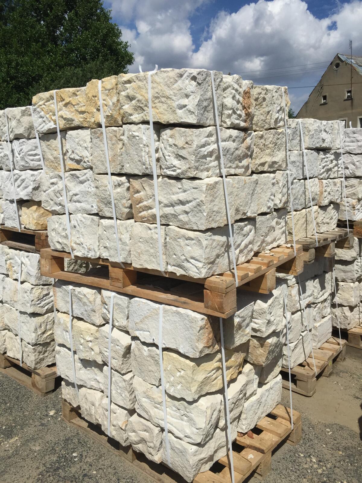 Mauersteine gespalten, Sandstein, Naturstein 2