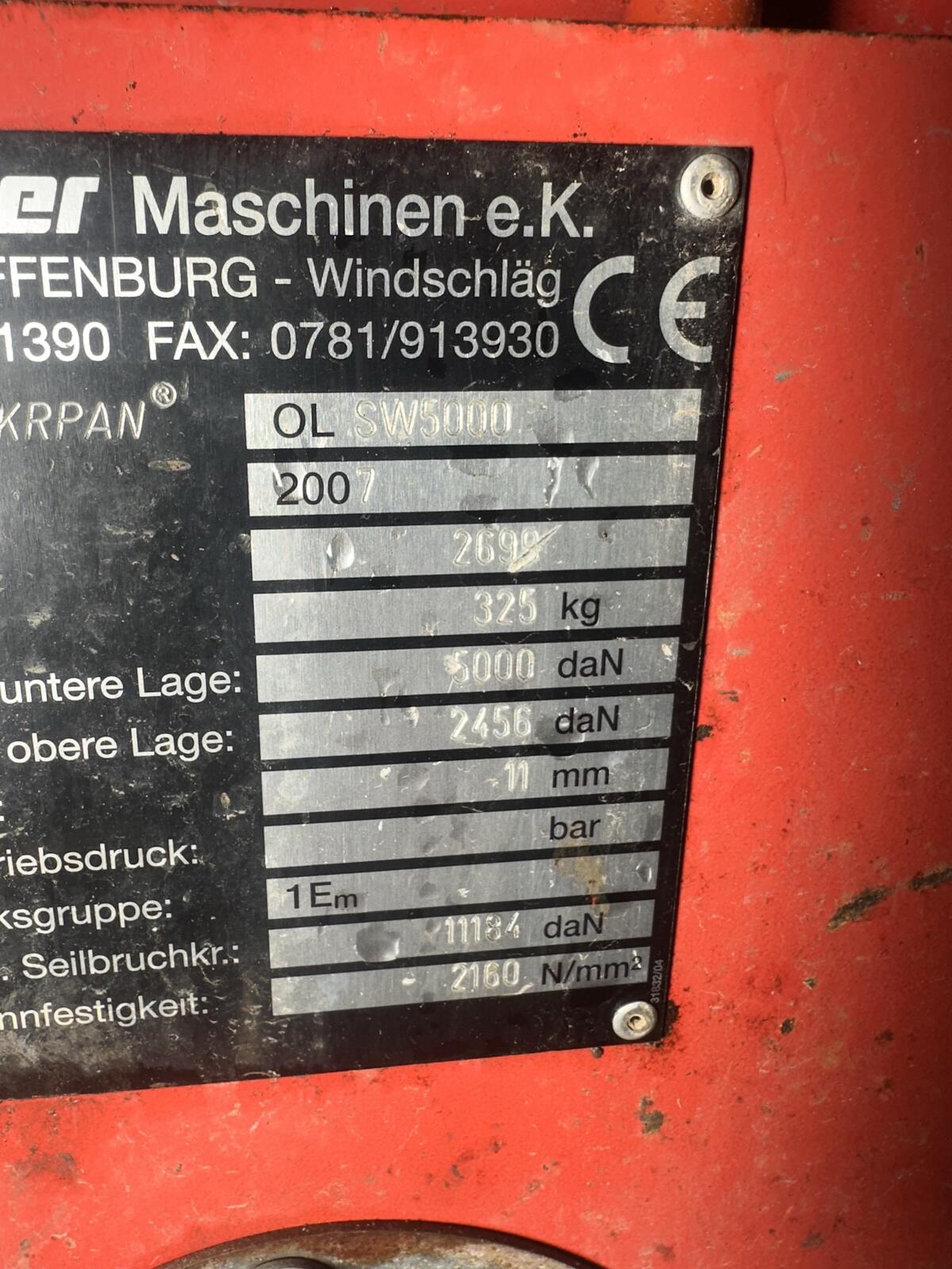 Oehler Seilwinde 5T 2