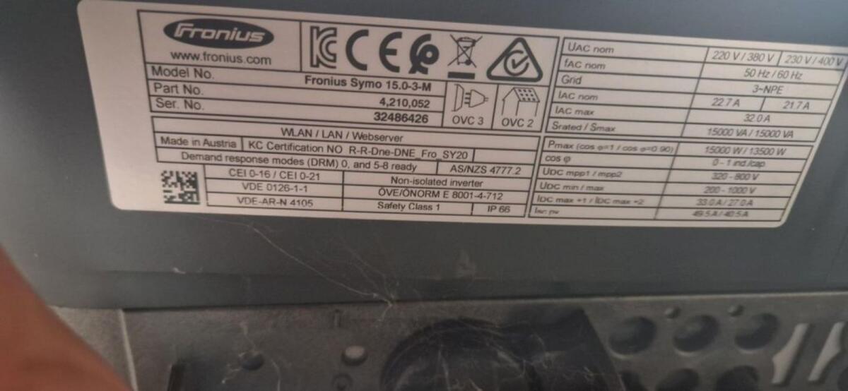 Fronius Symo 15.0-3-M 2