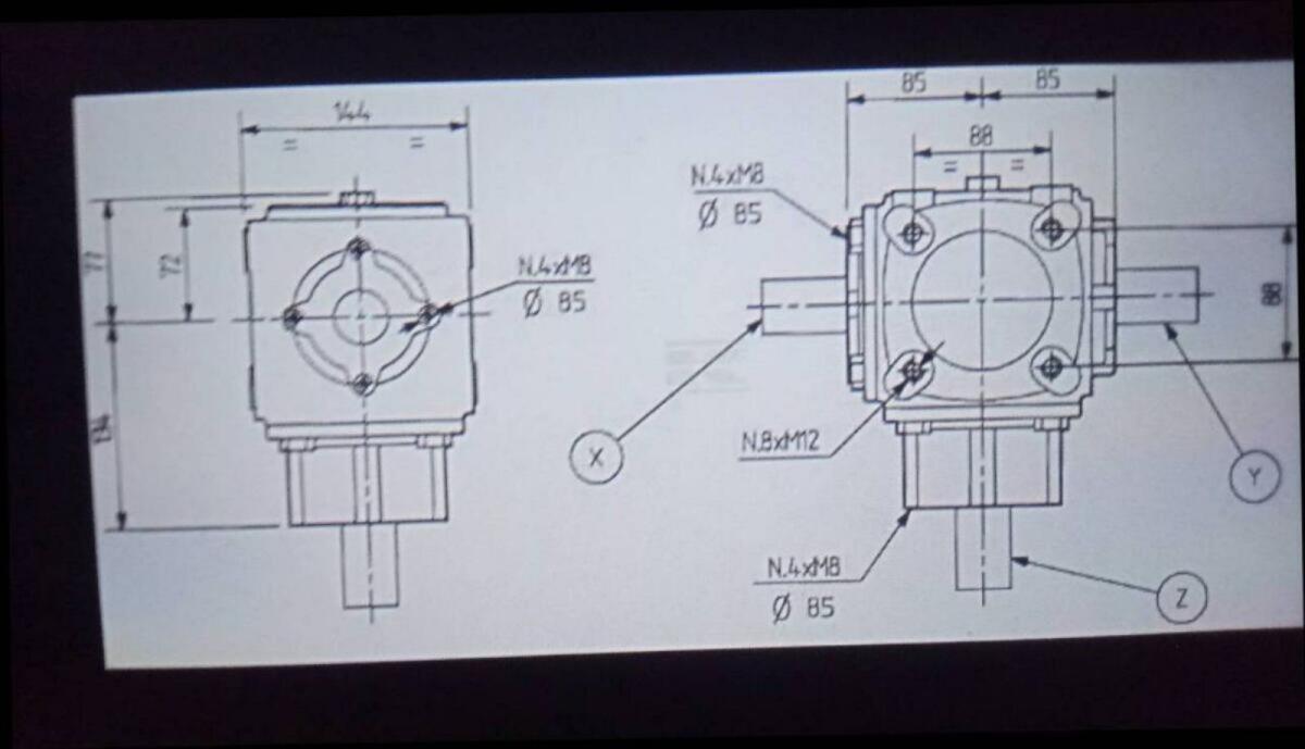 Winkelgetriebe Comer 3