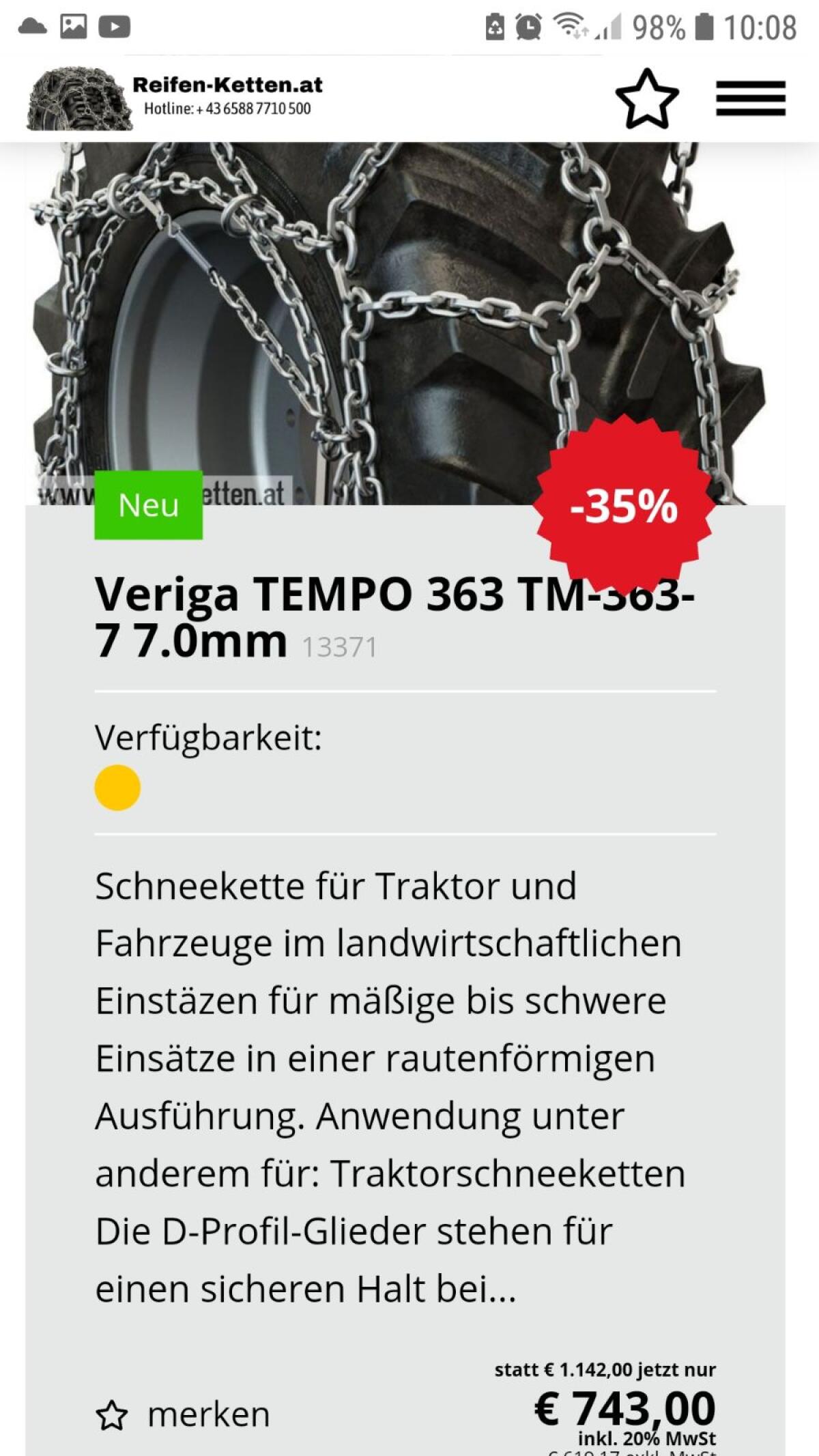 Schneeketten 400/60-15,5 3