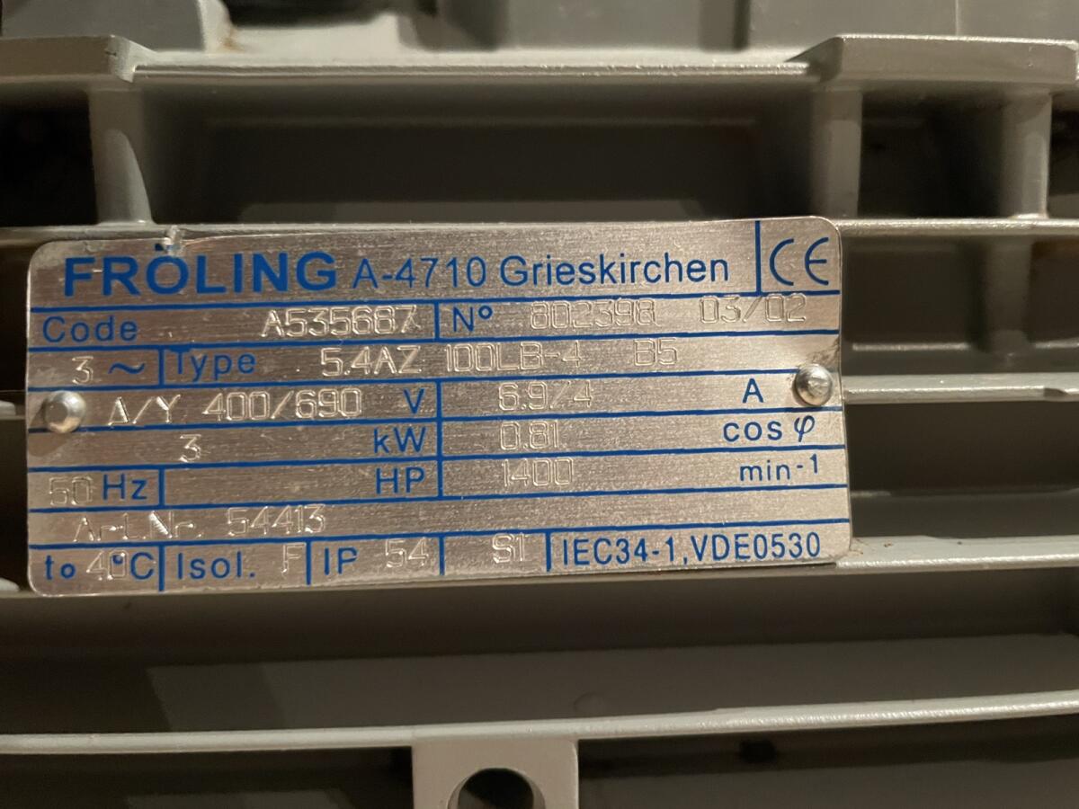 Getriebemotor für Hackschnitzelverteilschnecke 2