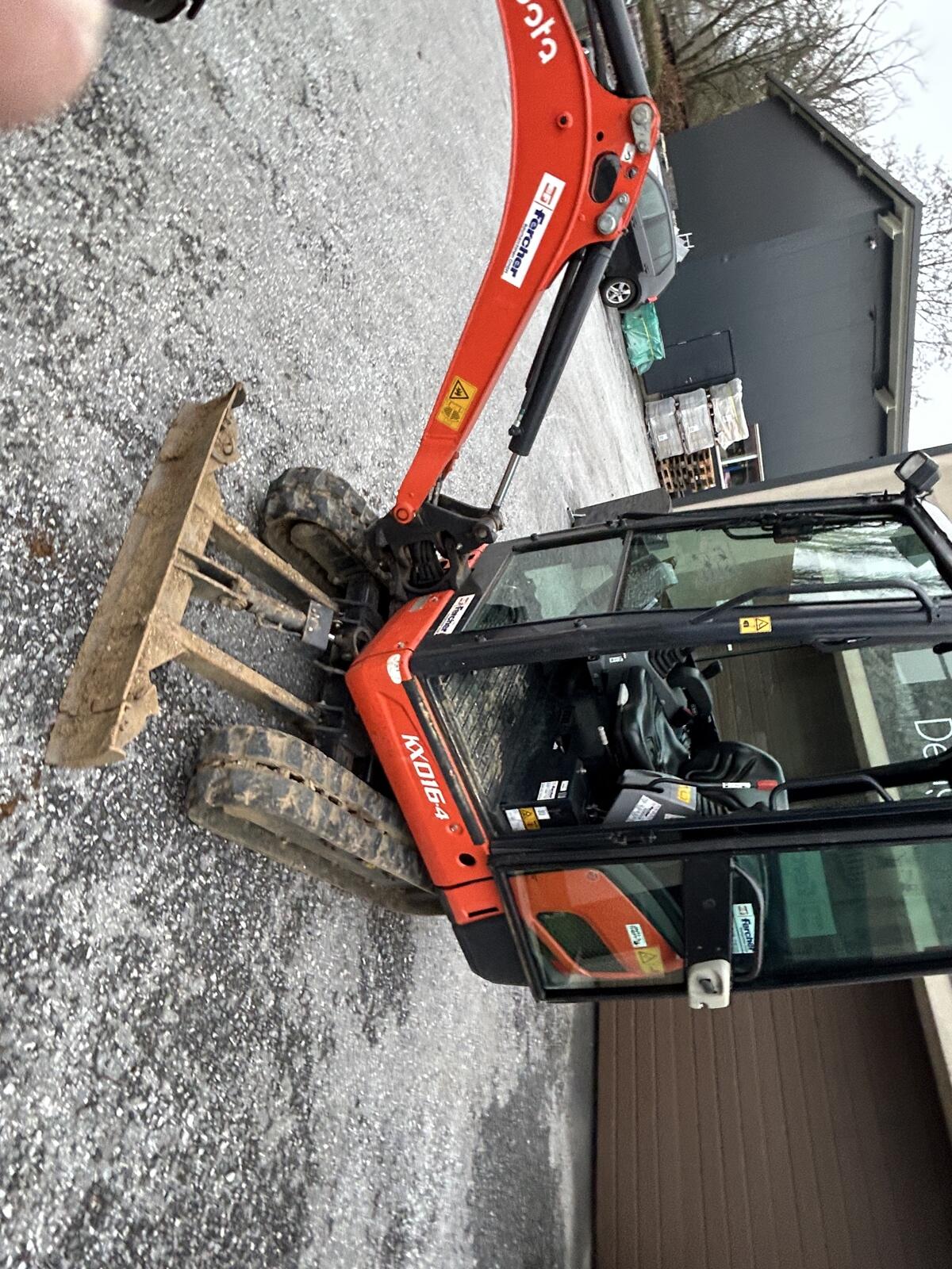 Kubota KX016-4 Minibagger – Kabine – 1400h – 3 Schaufeln 3