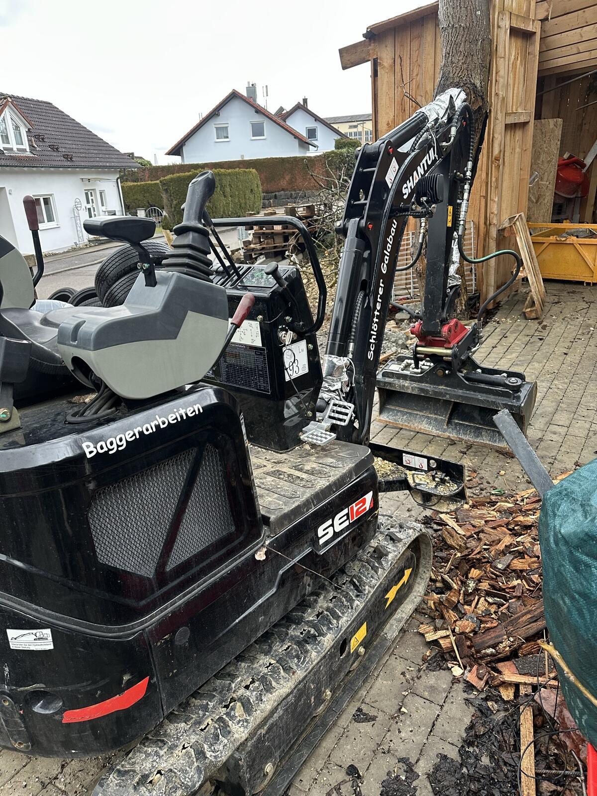 Minibagger 1,2 tonnen ms01 schnellwechsler 3 löffel 3