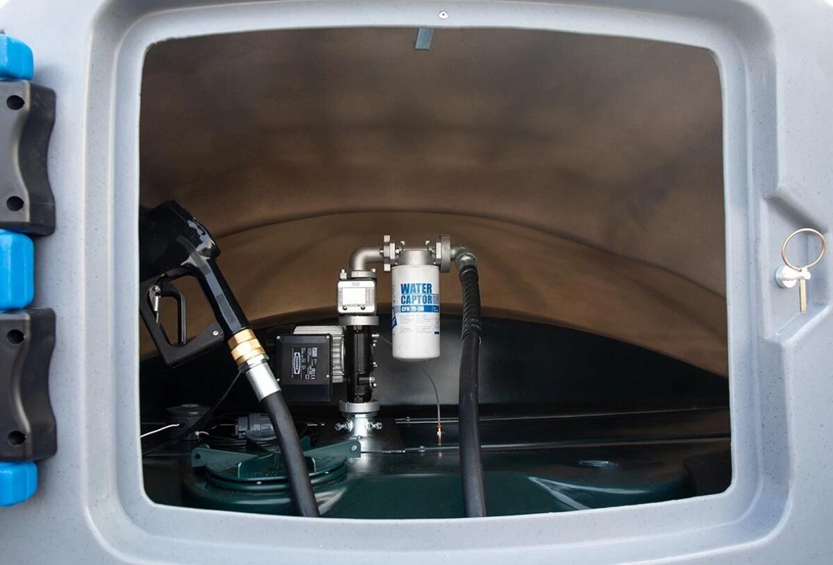 Tankstelle 5000L Tank Dieseltank k600 mit Pumpe 72l/min. Neu 3