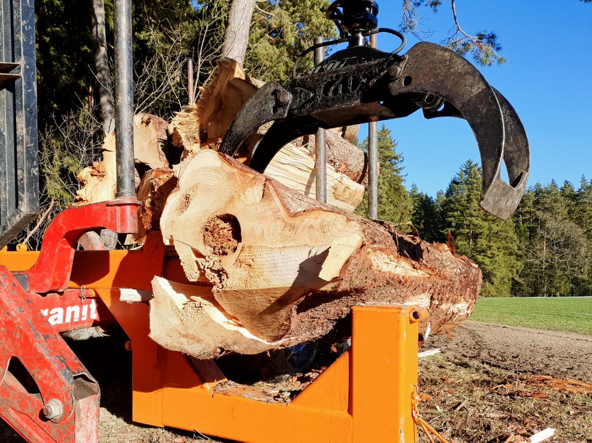 Langholzspalter, Holzspalter für über 5 m Länge 3