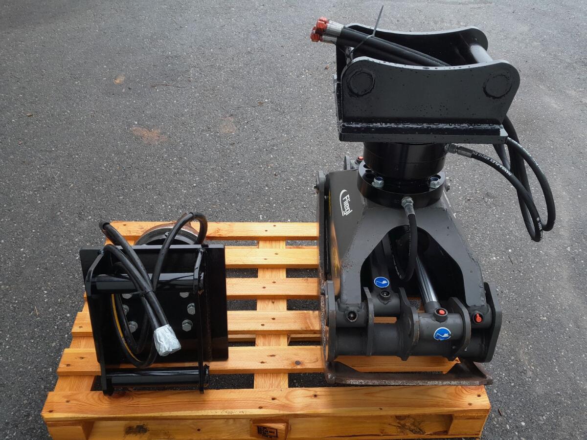 Baggerzange Sortiergreifer Kegelspalter Bagger 2