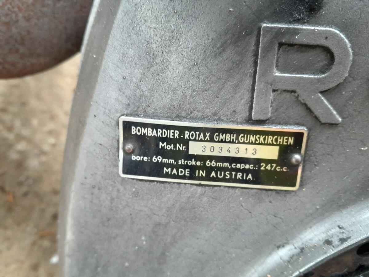 Rotax Benzin Motor mit 247ccm, für Rasant, Moty, Reform. 3