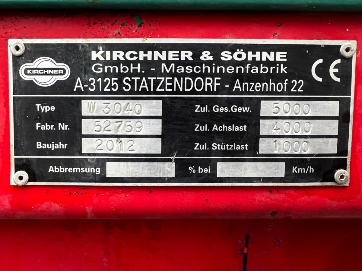 Kompoststreuer Kirchner Typ: W3040 2