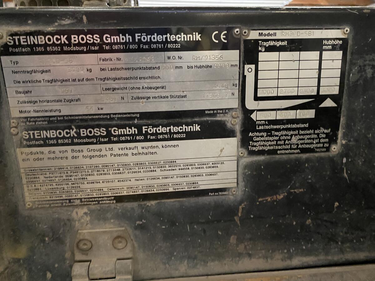 Steinbock Boss Stapler 3 t, Duplexmast 2