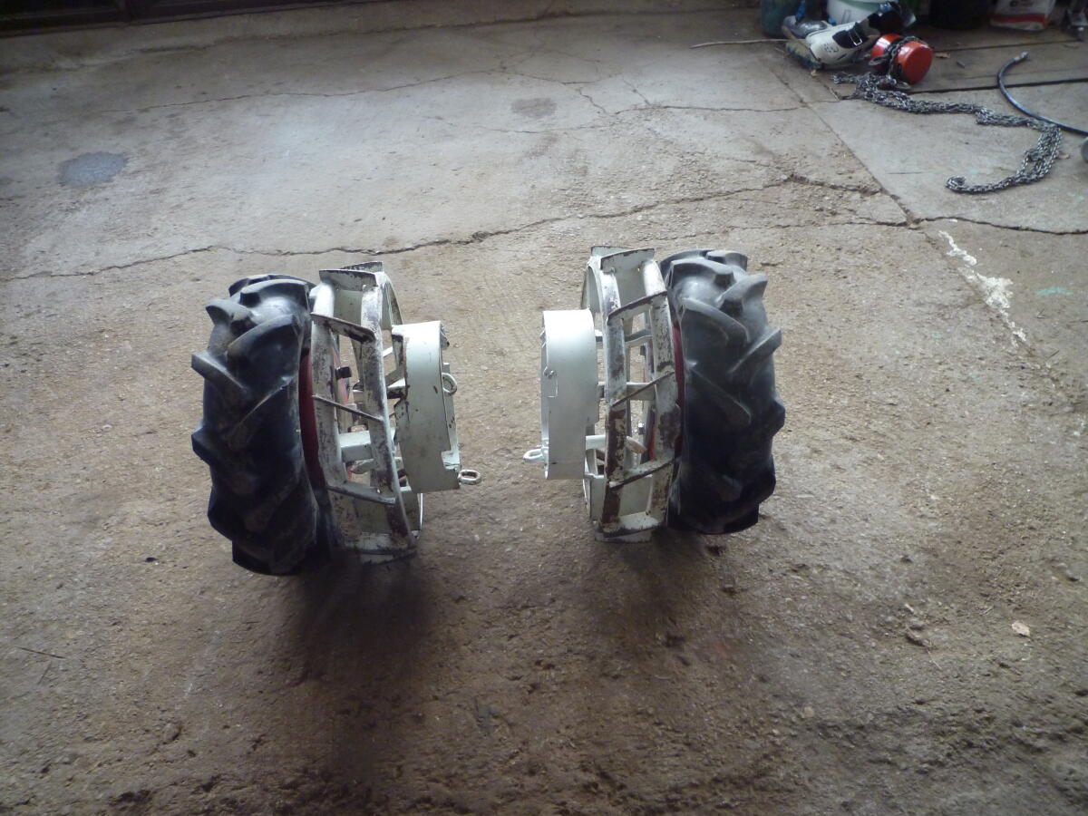 Gitterräder Doppelräder für Motomäher 3