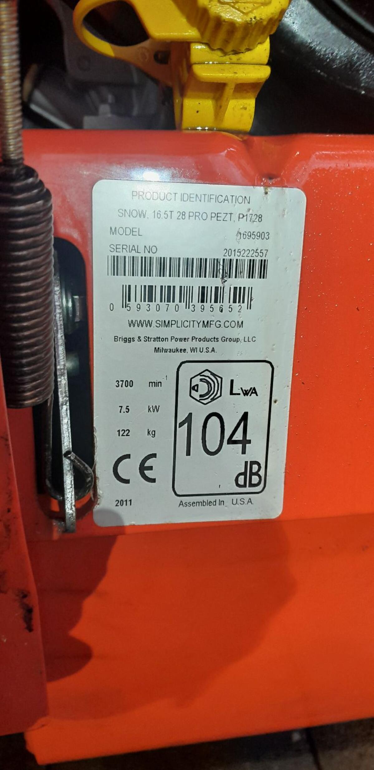 Schneefräse Simplicity P1728 EX Briggs & Stratton 3