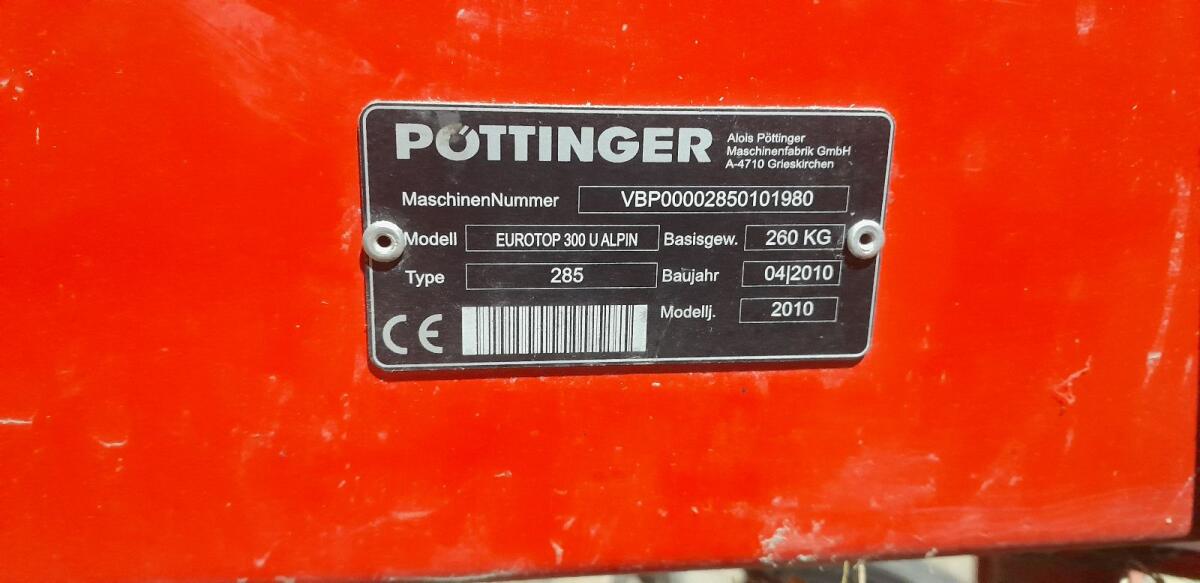 Pöttinger Eurotop 300 U Alpin, Front-Heckschwader 2