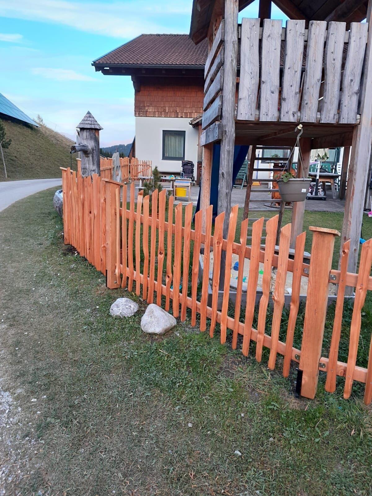 Lärchensprossen, Zaun, Holzzaun, Lärche 2