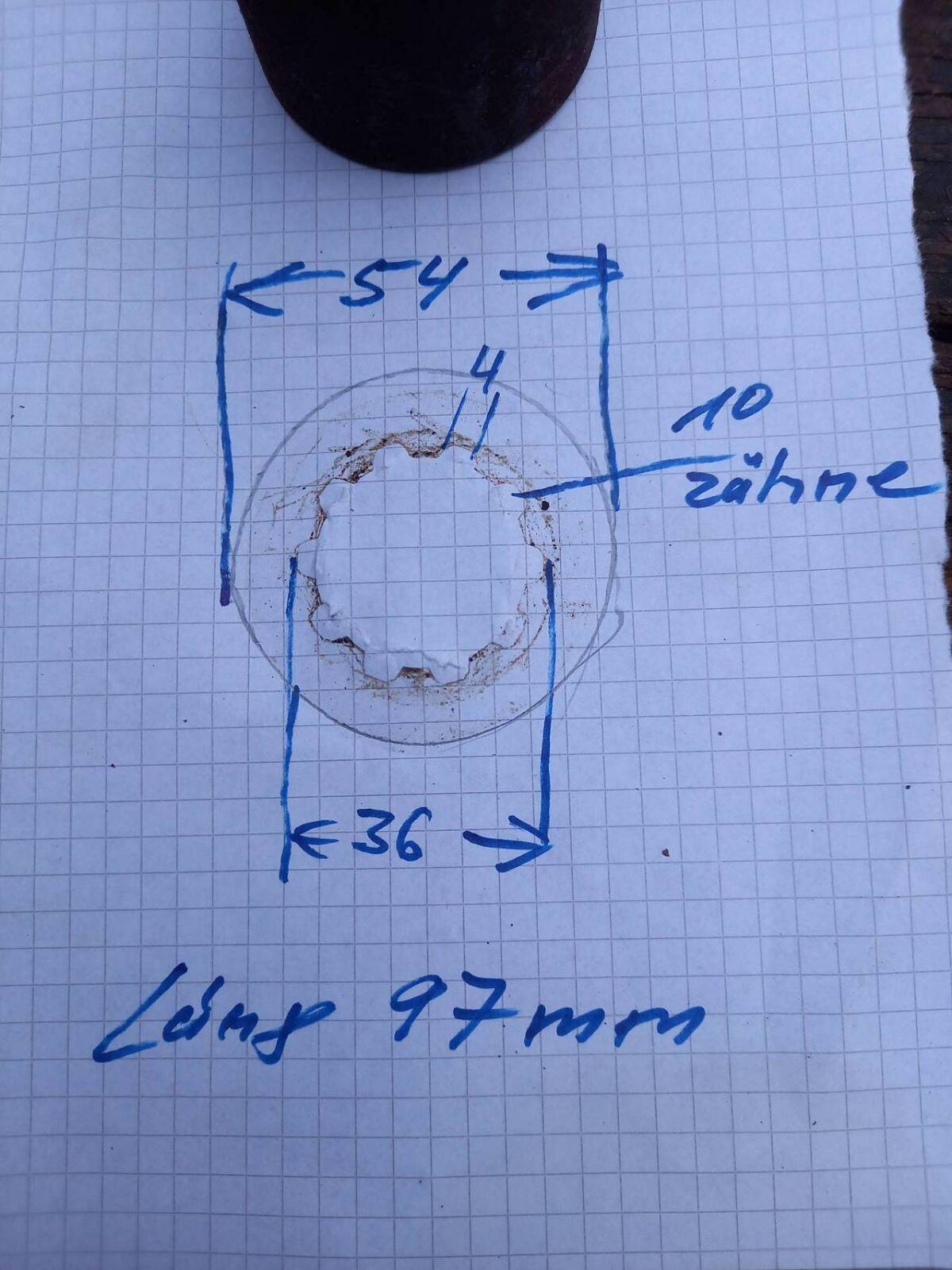 Schiebemuffe Mehrzahnwelle 3
