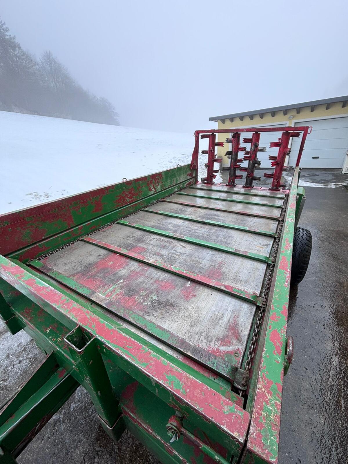 Schicht Bergmiststreuer, Tieflader, ca. 2 t, inkl. Bordwand 3