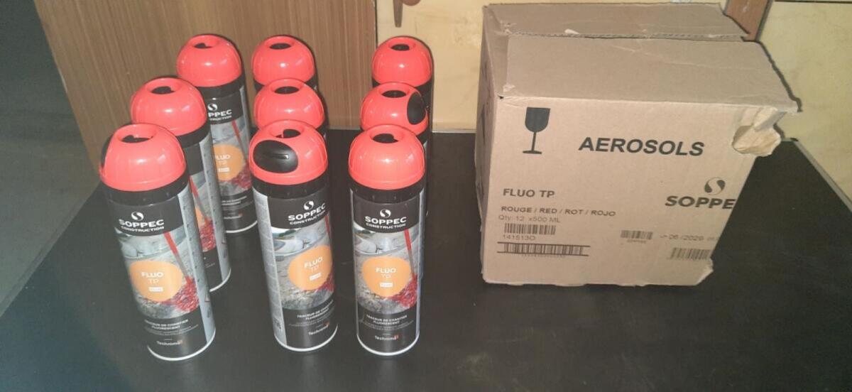 SOPPEC Baustellenmarkierspray FLUO TP, 500 ml Spraydose 3