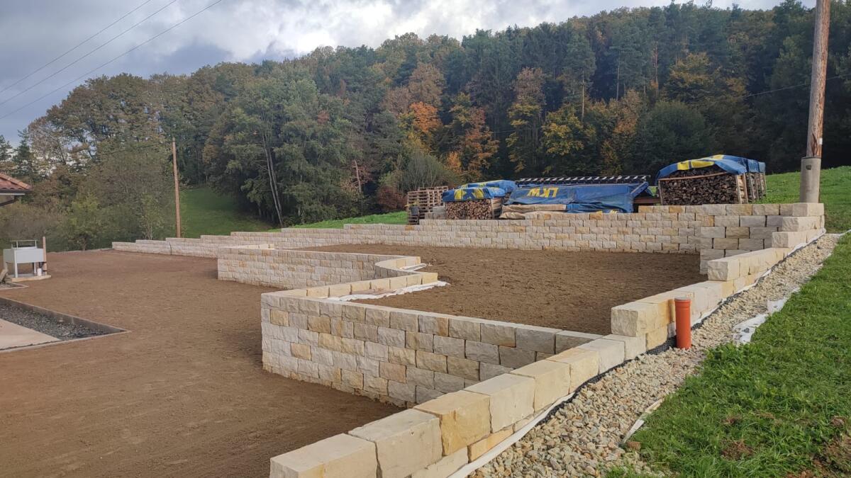 Mauersteine, 2 Seiten gesägt, Sandstein, Naturstein 2
