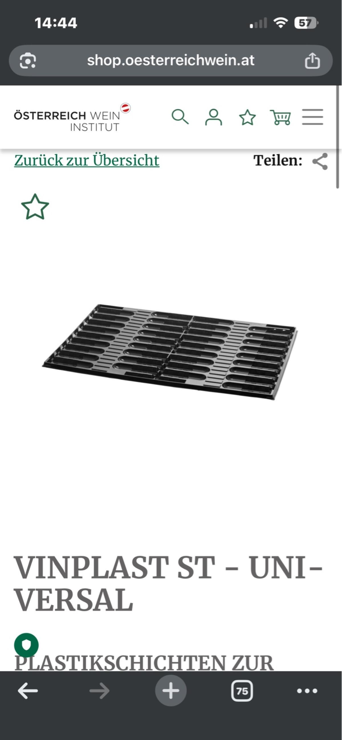 Vinplast FC Universal, Lagerungssystem für Weinflaschen 3