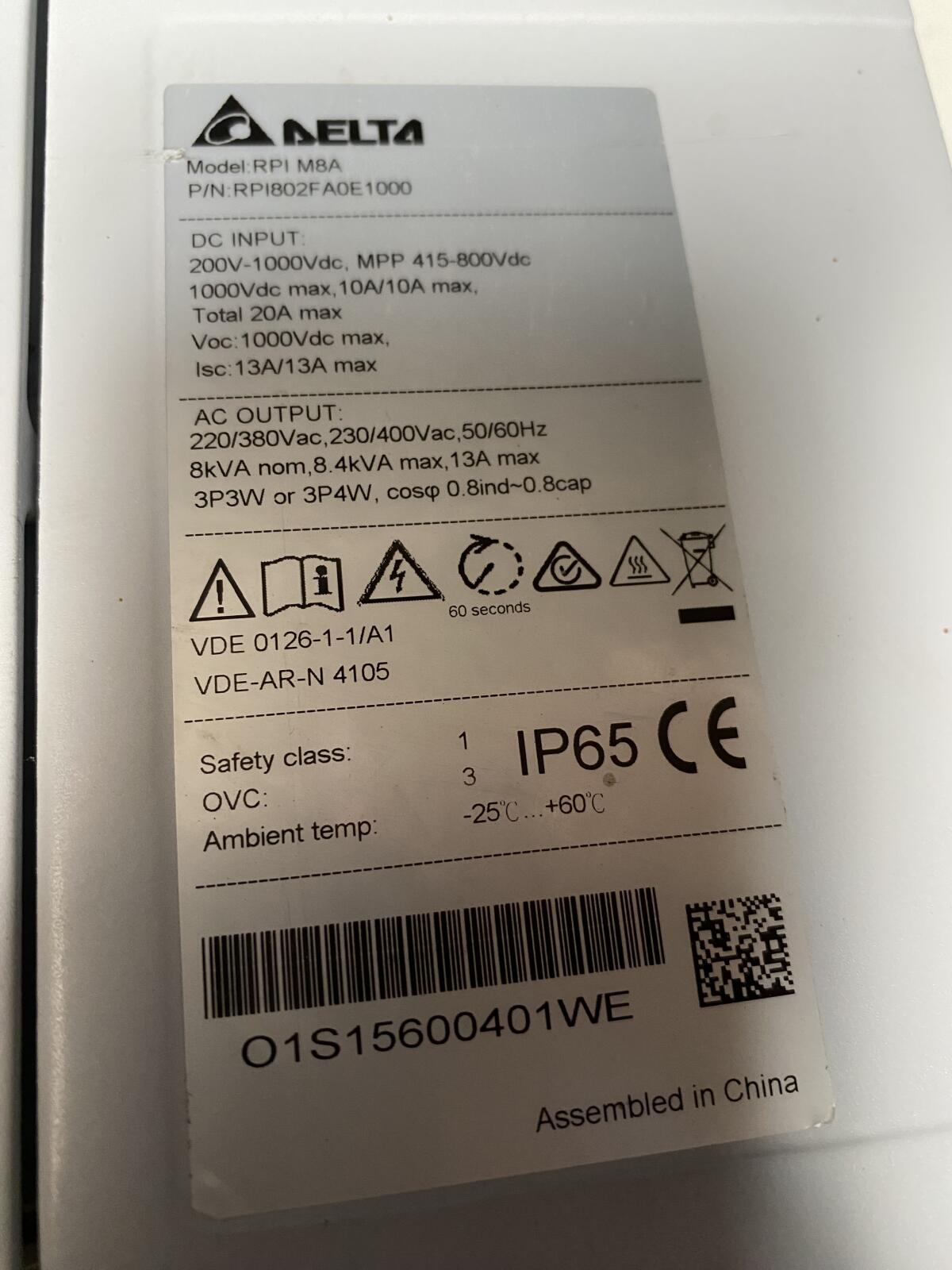 2 PV Wechselrichter Delta 10 kW, 15 kW 3