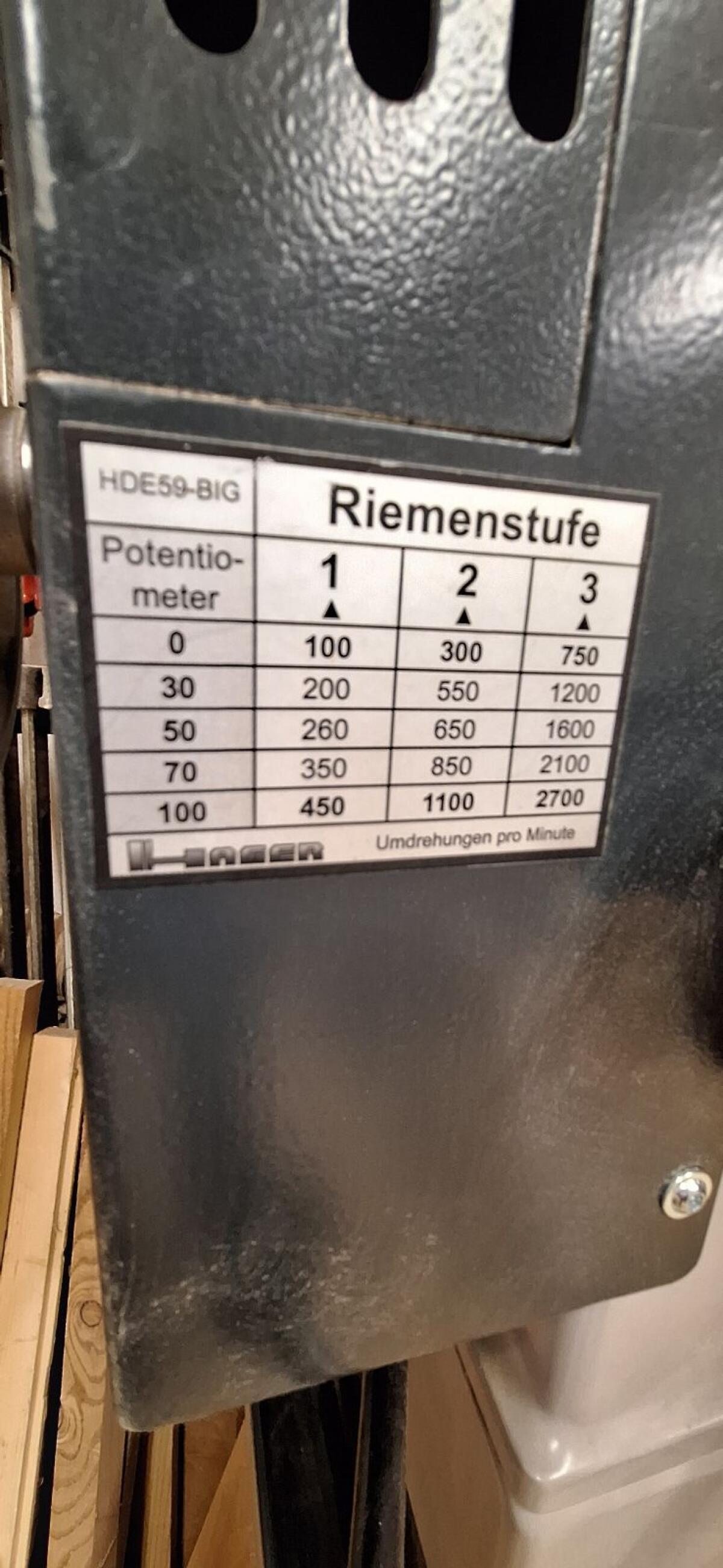 Drechselmaschine Hager HDE59 BIG 2