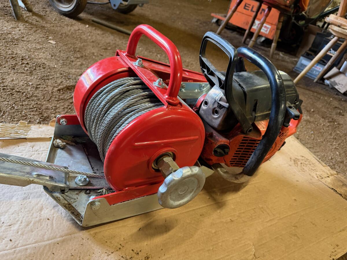 Motorsägenseilwinde NEU 3